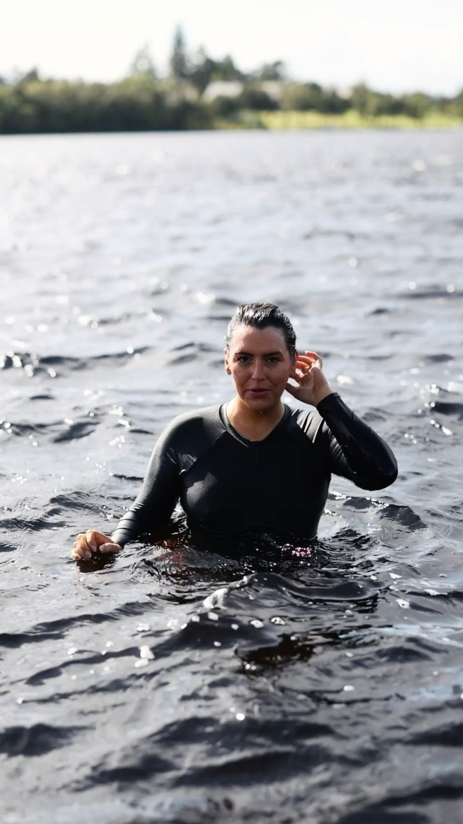 Sea swimming, cold water club, long sleeve swimsuit